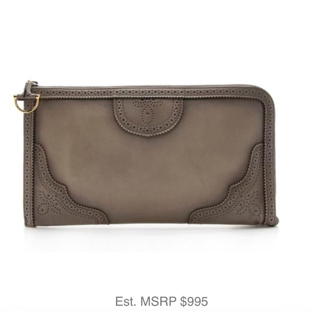 Gucci clutch grey clutch still with tag
